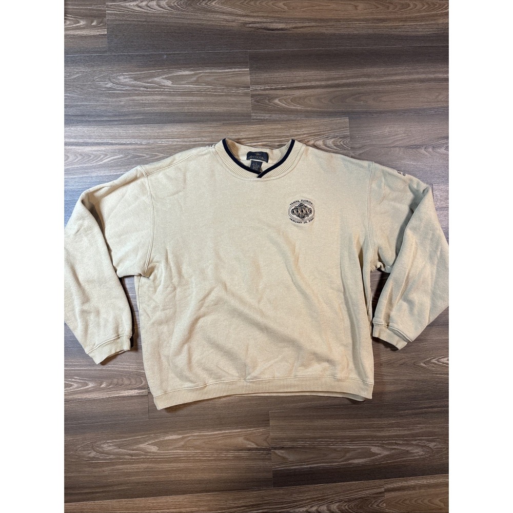 Antigua Vintage 2001 Super Bowl Tampa Florida Exclusive Stadium Crewneck